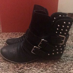 Dolce Vita Black Stud Booties